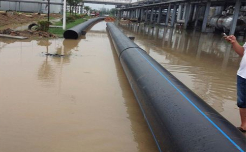 HDPE排水管現場（chǎng）施工圖